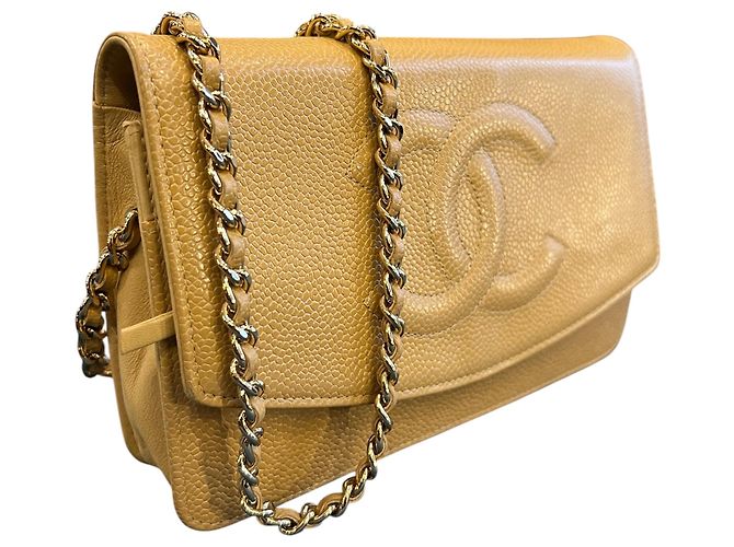 Bolso Chanel CC Caviar Wallet On Chain 2003 - vista 2