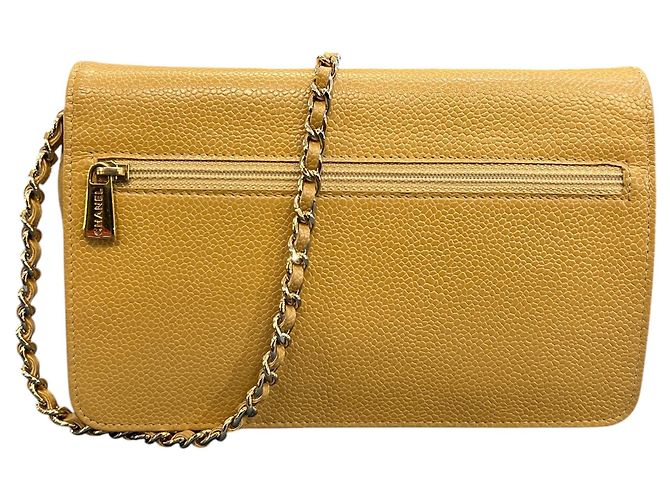 Bolso Chanel CC Caviar Wallet On Chain 2003 - vista 4