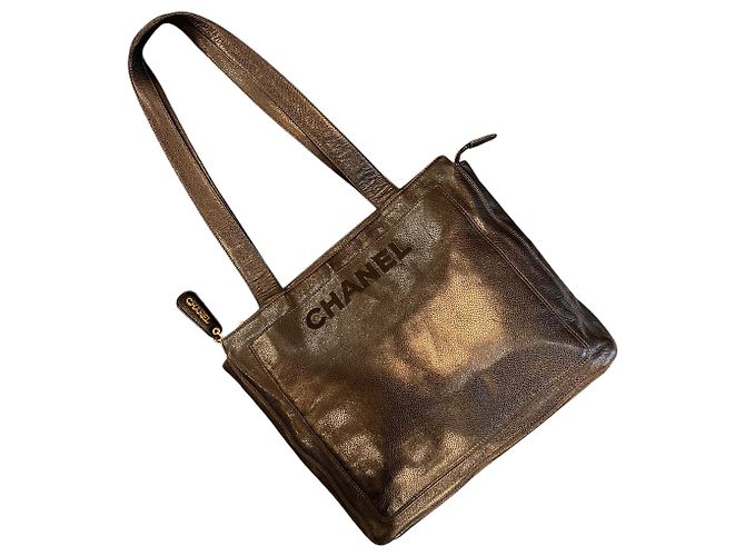 Borsa Tote Chanel Caviar LAX Logo 1997 - vista 2