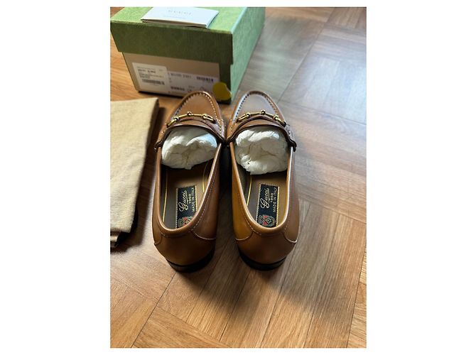 Mocassini Gucci Horsebit 1953 in pelle marrone - vista 10