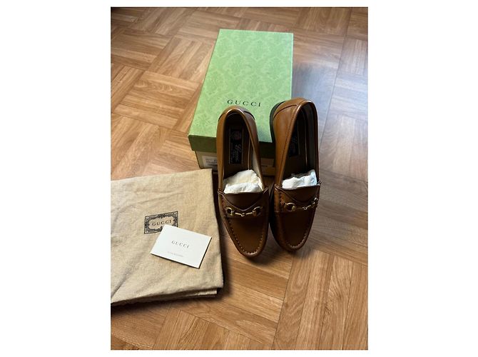 Mocassini Gucci Horsebit 1953 in pelle marrone - vista 2