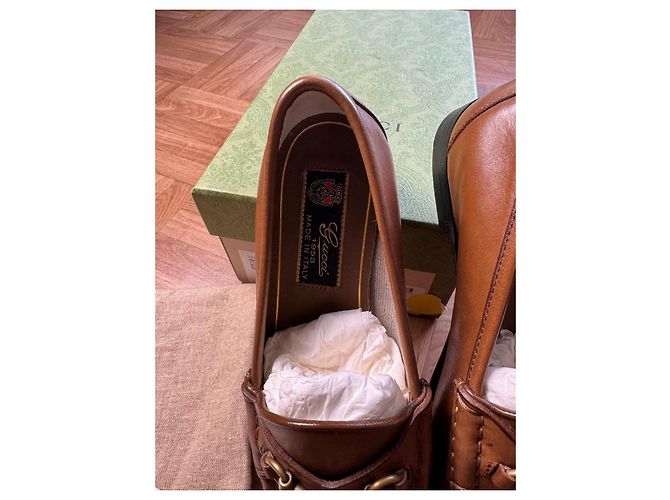 Mocassini Gucci Horsebit 1953 in pelle marrone - vista 3