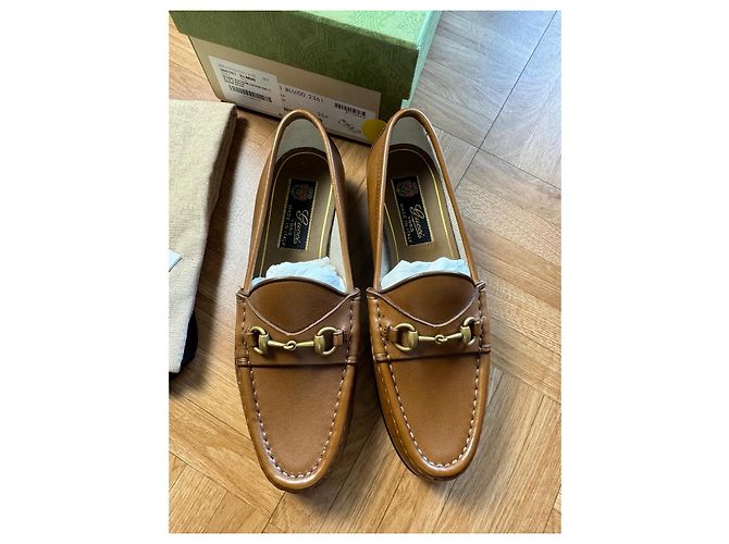 Mocassini Gucci Horsebit 1953 in pelle marrone - vista 4
