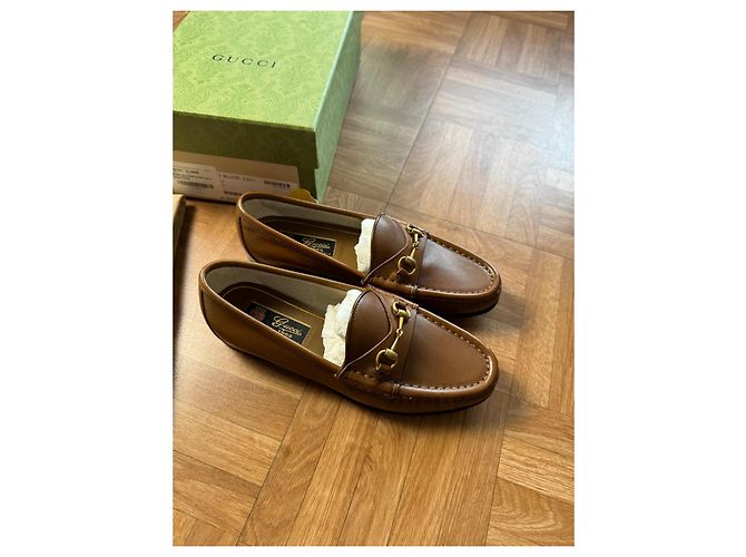 Mocassini Gucci Horsebit 1953 in pelle marrone - vista 5