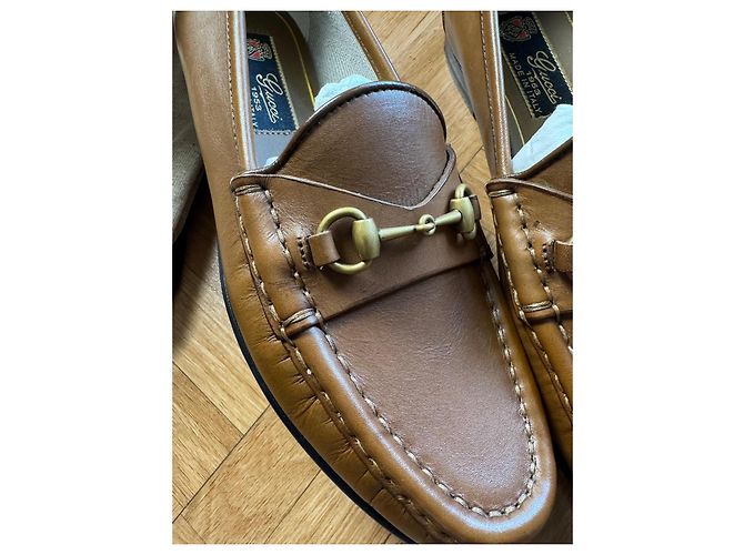 Mocassini Gucci Horsebit 1953 in pelle marrone - vista 8