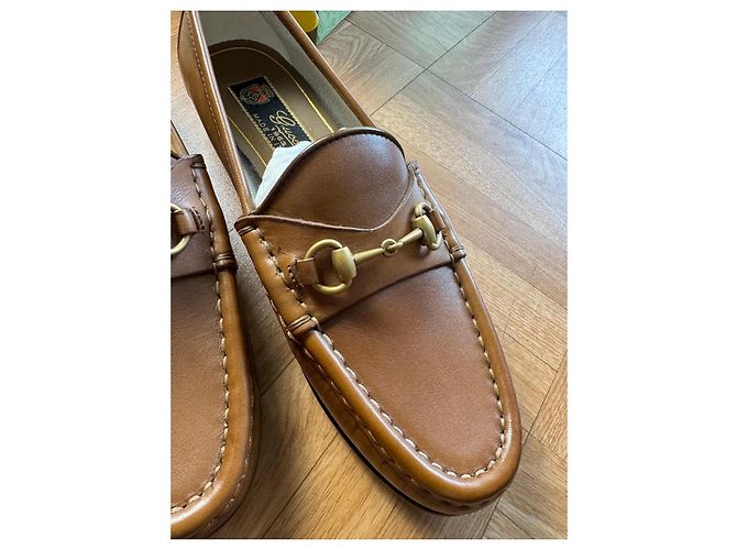 Mocassini Gucci Horsebit 1953 in pelle marrone - vista 9