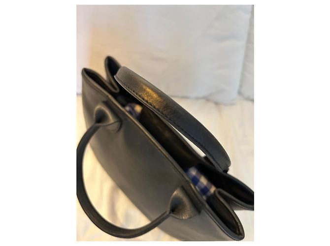 Roseau Sac cabas Longchamp en cuir noir - vue 10
