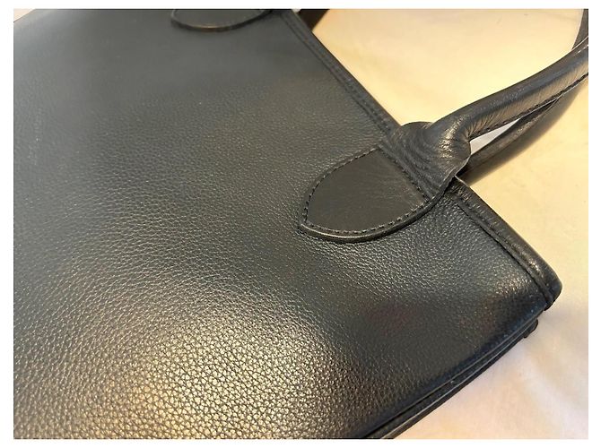 Roseau Sac cabas Longchamp en cuir noir - vue 12