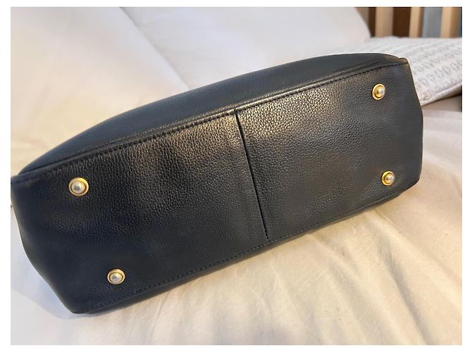 Roseau Sac cabas Longchamp en cuir noir - vue 13