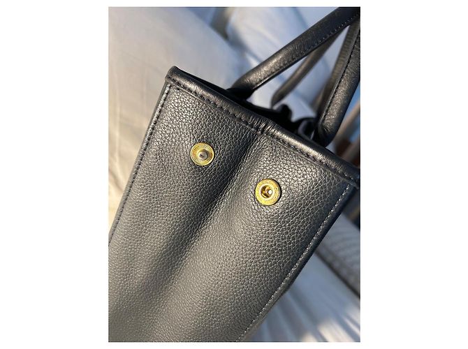 Roseau Sac cabas Longchamp en cuir noir - vue 7
