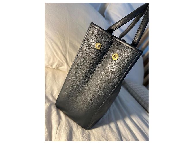Roseau Sac cabas Longchamp en cuir noir - vue 8