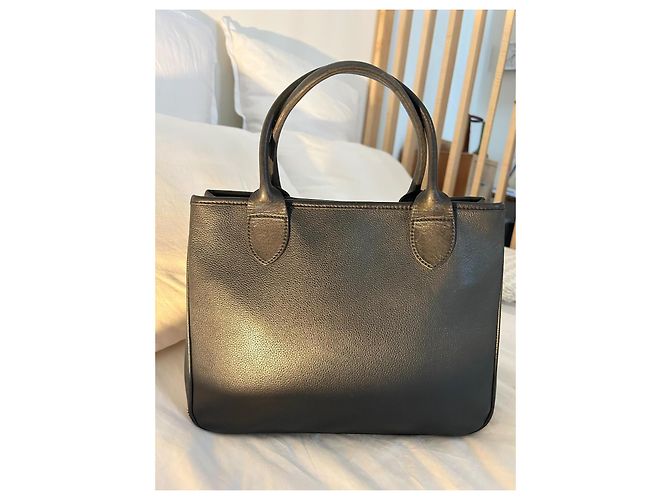 Roseau Sac cabas Longchamp en cuir noir - vue 9