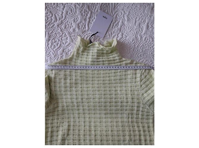 Pull Zapa Positano en maille ajourée - Vert Anis Vert clair - vue 4