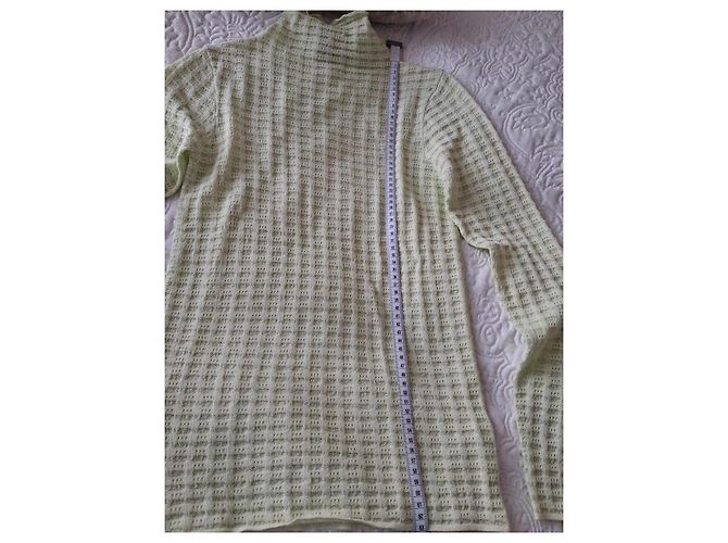 Pull Zapa Positano en maille ajourée - Vert Anis Vert clair - vue 6