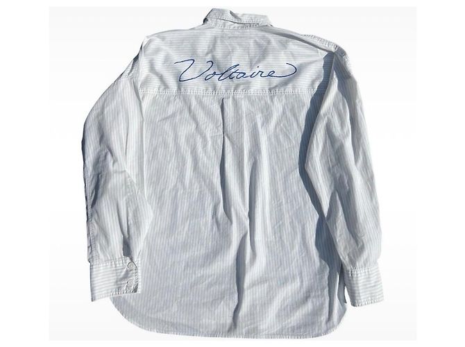 Zadig & Voltaire Camisa às Riscas Tamara 2V Branco Bege - vista 4