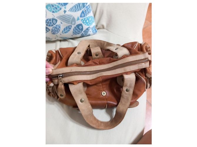 Sac à main Chloé Silverado en cuir Marron - vue 11