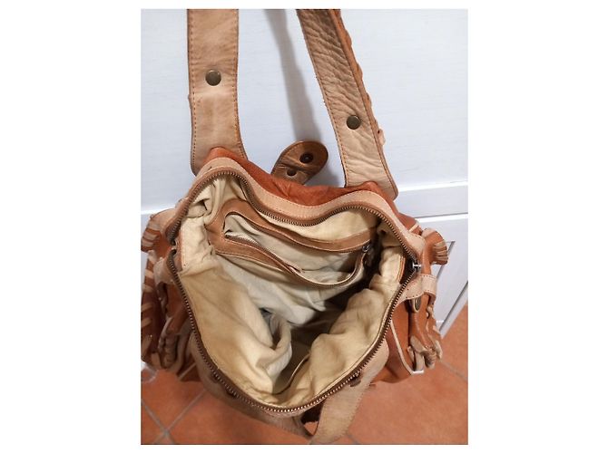 Sac à main Chloé Silverado en cuir Marron - vue 3