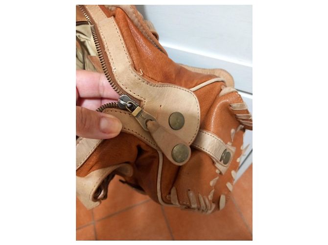 Sac à main Chloé Silverado en cuir Marron - vue 5