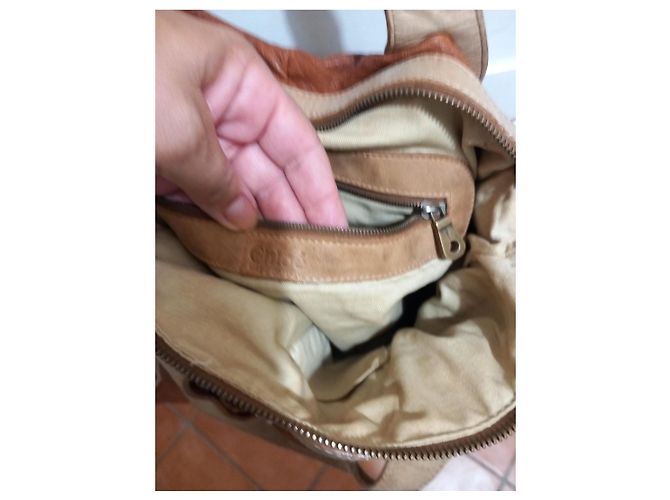 Sac à main Chloé Silverado en cuir Marron - vue 6