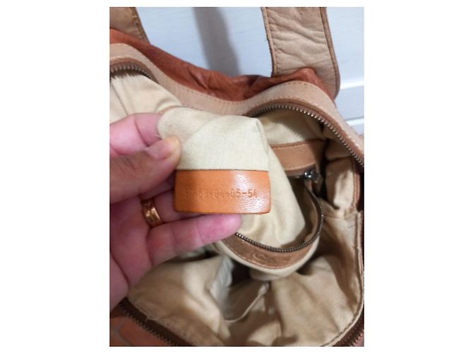Sac à main Chloé Silverado en cuir Marron - vue 7