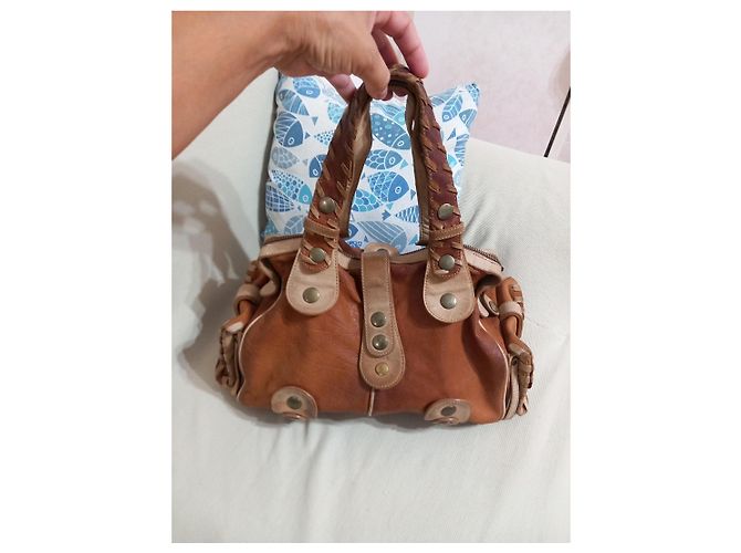 Sac à main Chloé Silverado en cuir Marron - vue 8