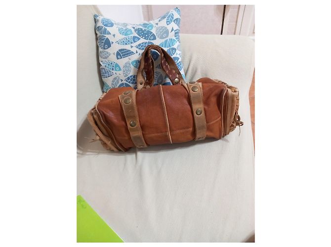 Sac à main Chloé Silverado en cuir Marron - vue 9