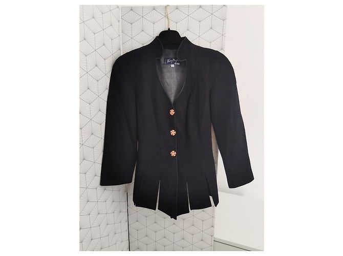 Thierry Mugler schwarze taillierte Jacke - Ansicht 2