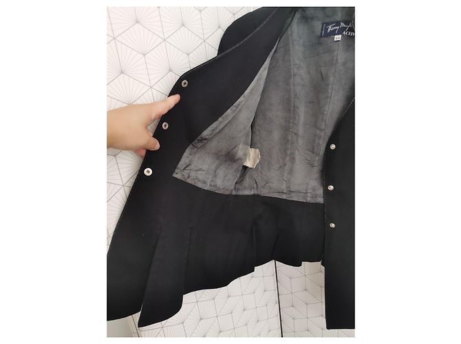 Thierry Mugler schwarze taillierte Jacke - Ansicht 6