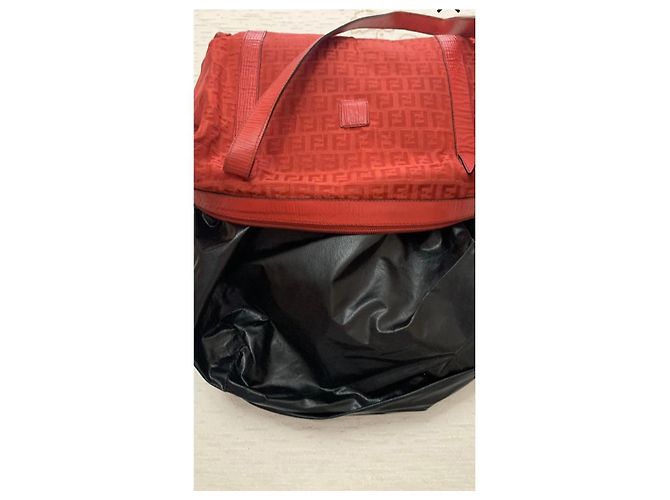 Zucchino sac Fendi vintage Rouge - vue 11