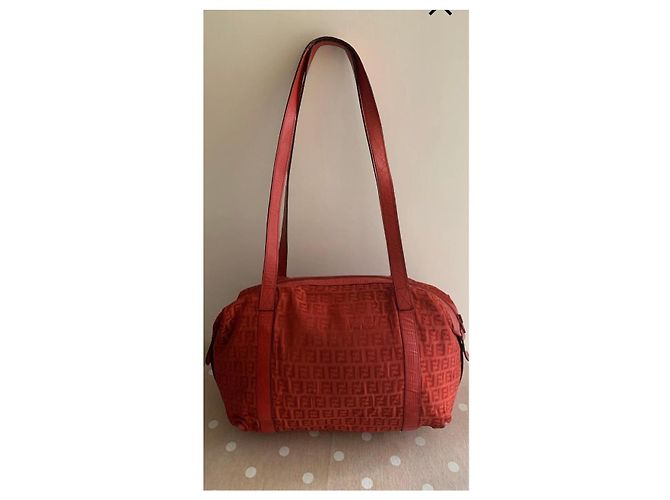 Zucchino sac Fendi vintage Rouge - vue 3