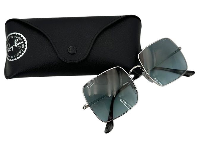 Ray-Ban Gafas de sol cuadradas RB 1971 de metal plateado 54/19 145mm Plata - vista 2
