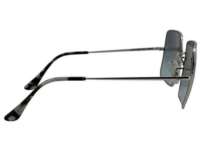 Ray-Ban Gafas de sol cuadradas RB 1971 de metal plateado 54/19 145mm Plata - vista 4