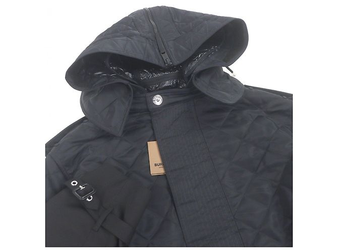Abrigo de nylon Burberry Nova check Negro - vista 2