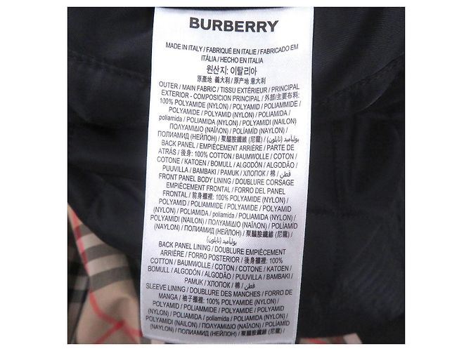 Abrigo de nylon Burberry Nova check Negro - vista 7