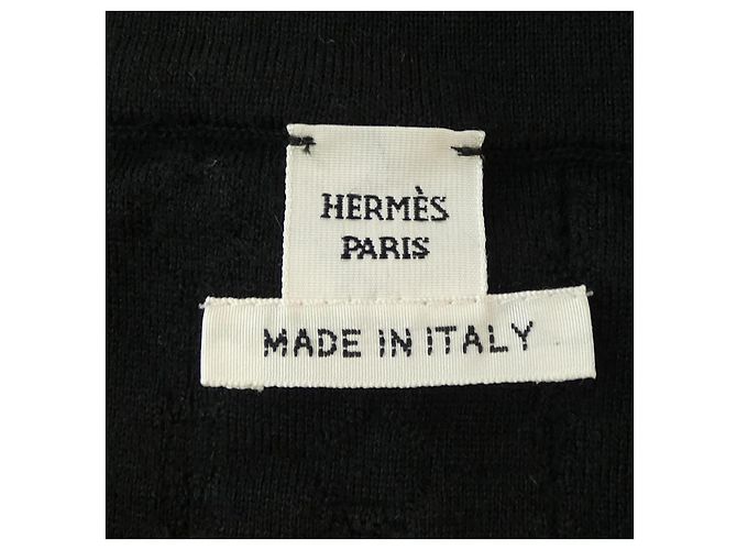 Hermès Hermes 3H2618DA Punto de mezcla de cachemira 38 Negro - vista 5