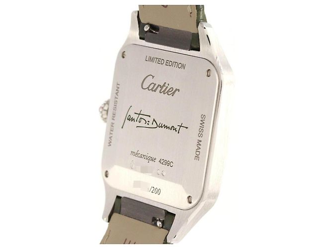 Cartier Santos Dumont LM Platinum Limited Manual Winding Vert - vue 6