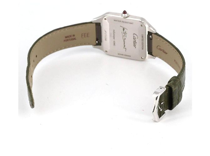 Cartier Santos Dumont LM Platinum Limited Manual Winding Vert - vue 7