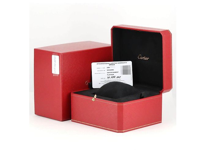 Cartier Santos Dumont LM Platinum Limited Manual Winding Vert - vue 8