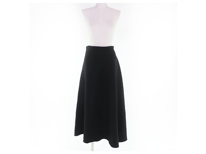 Saia de malha de lã Jil Sander Preto - vista 2
