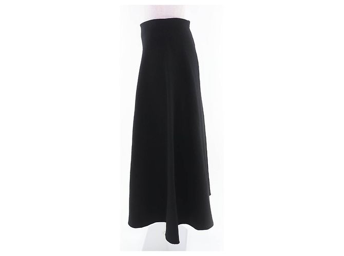 Saia de malha de lã Jil Sander Preto - vista 3