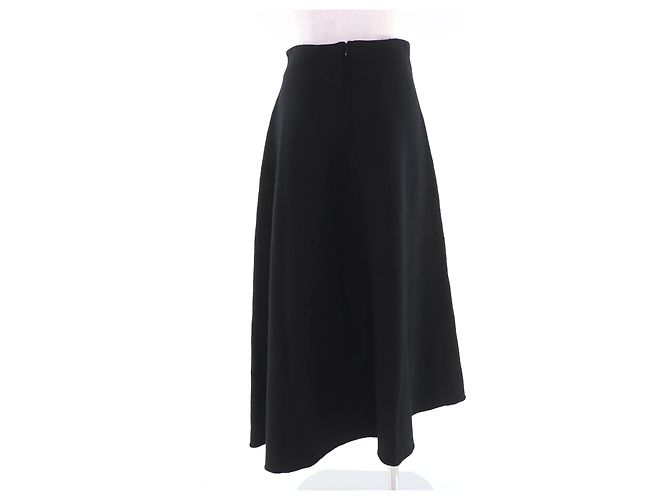 Saia de malha de lã Jil Sander Preto - vista 4
