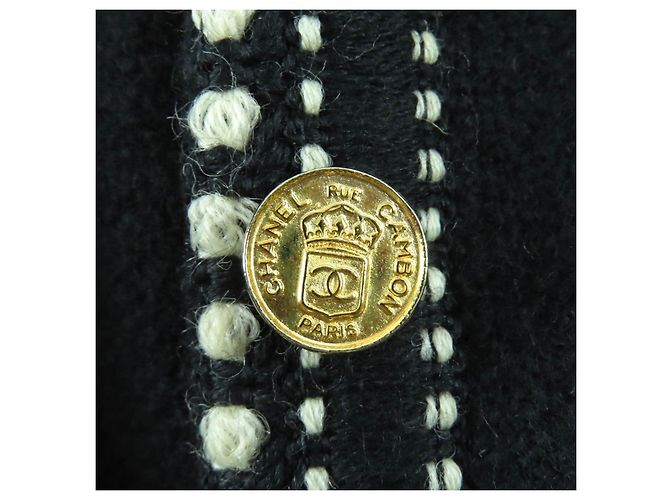 Conjunto de 2 piezas CHANEL de lana y seda Negro - vista 11