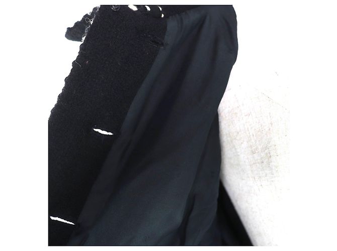 Conjunto de 2 piezas CHANEL de lana y seda Negro - vista 5