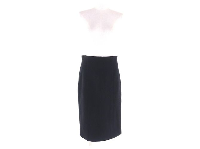 Conjunto de 2 piezas CHANEL de lana y seda Negro - vista 8
