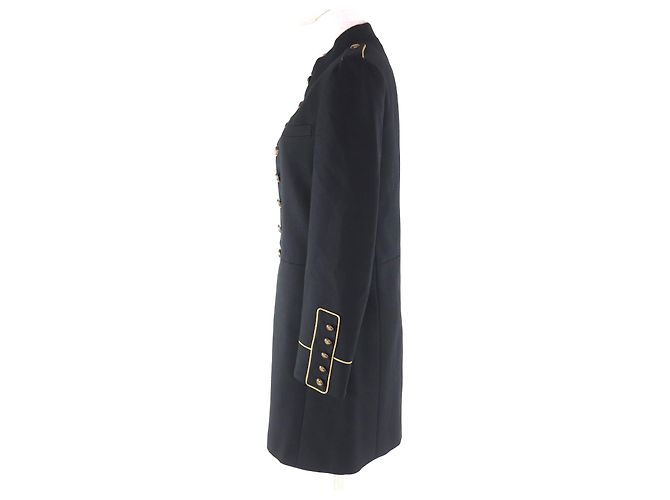 Yves Saint Laurent Abrigo de lana Napoleon Eddie's de Saint Laurent Paris Negro - vista 2