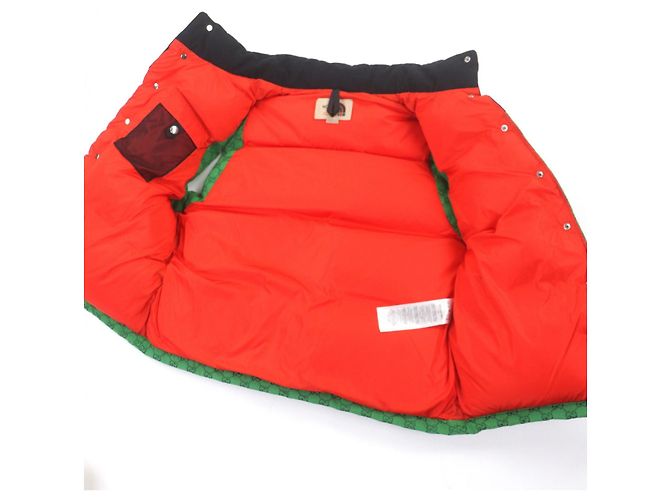 Chaleco de plumón de algodón Gucci The North Face Negro Verde - vista 4