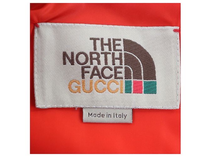 Chaleco de plumón de algodón Gucci The North Face Negro Verde - vista 7