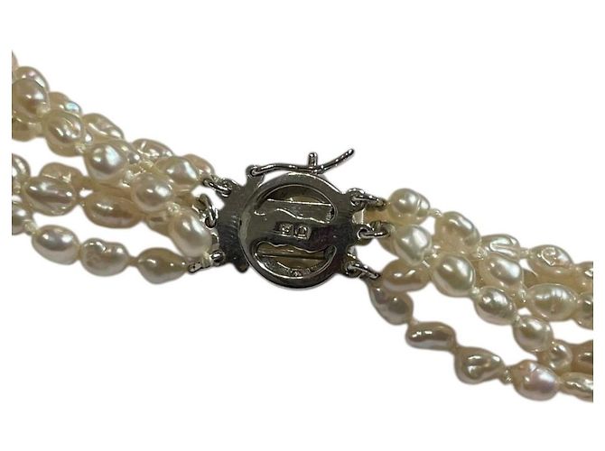 Collana a sei fili di perle d'acqua dolce Tasaki Pearls Argento - vista 6