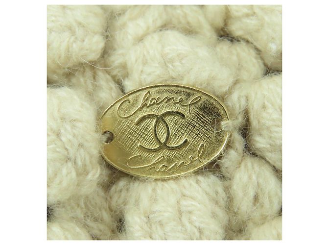 Gorro de punto de cachemira CHANEL COCO Mark Beige - vista 9