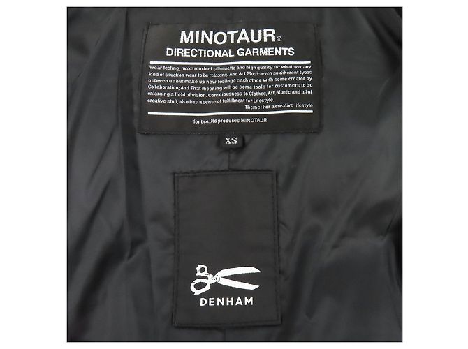 Autre Marque DENHAM MINOTAUR Nylon-Daunenjacke Schwarz - Ansicht 10